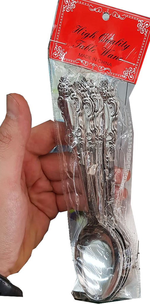 Paquete de cucharas de metal