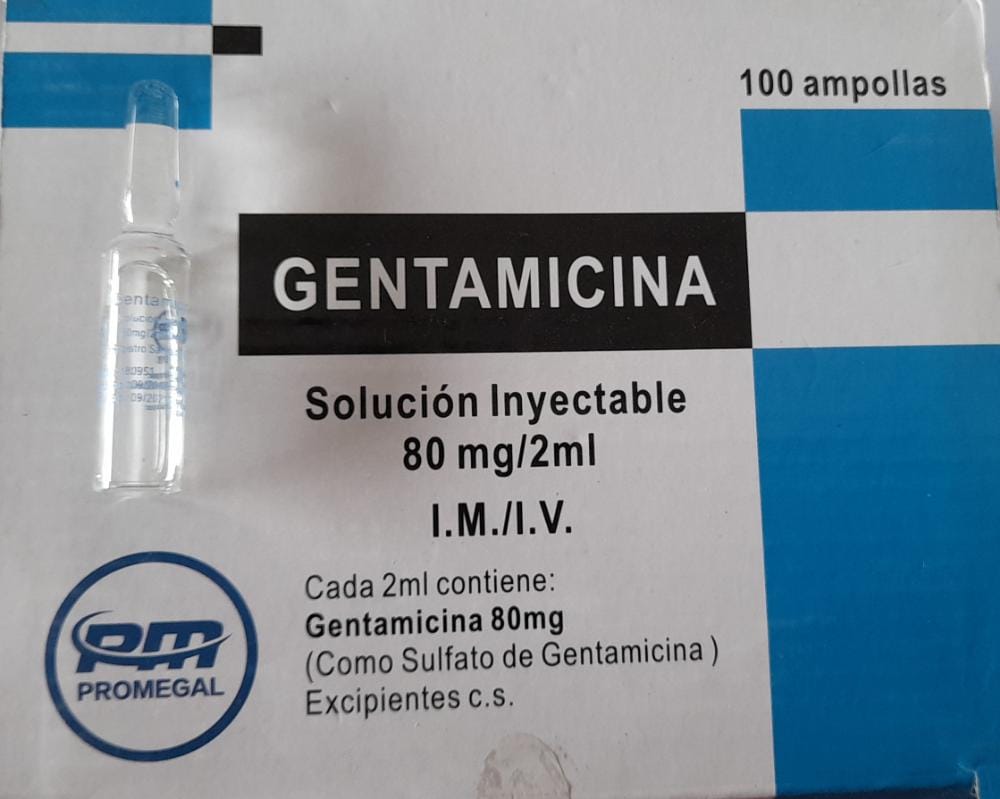 Gentamicina 80MG/2ML Ampolla Inyectable (PROMEGAL) CAJA