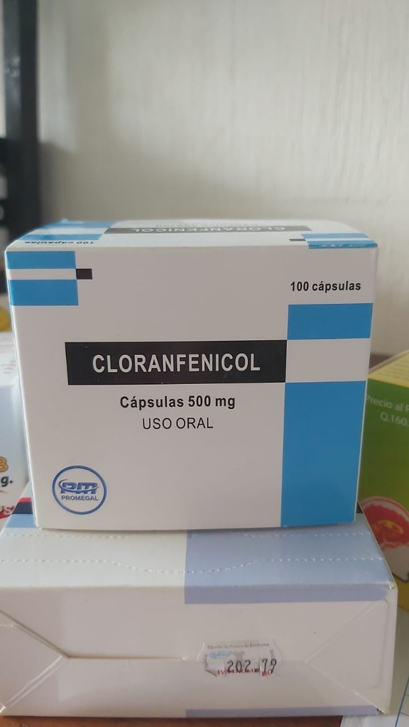 Cloranfenicol Caps  500MG X 100 (PROMEGAL)