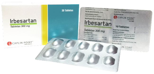 Irbesartan 300MG 30Tab Caplin