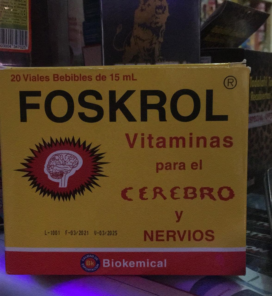 Foskrol (Vitaminas 20 viales 15ml)