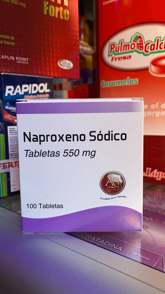 Naproxeno Sódico (100 tabletas 550 mg)