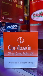 [Med55] Ciprofloxacin (100 tabletas)