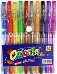 [R0117] Lapicero Gel Colores. 10 Unidades