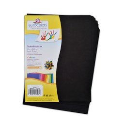 [R0215] Hojas Bondiris Color Negro. 100 hojas (carta)