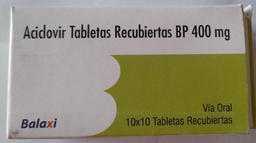 Aciclovir 400MG X 100 (BALAXI)