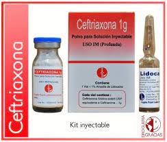 Ceftriaxona+Lido.Kit Caplin Roja