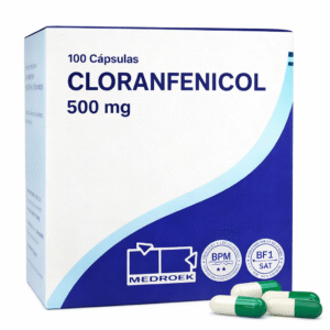 Cloranfenicol 500 mg cápsulas antibiótico de amplio espectro