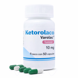 Ketorolaco 10 mg frasco 50 cápsulas