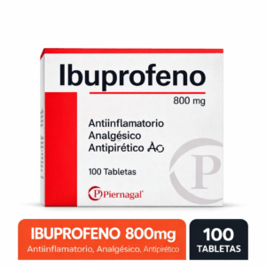 Ibuprofeno 800 mg caja 100 tabletas