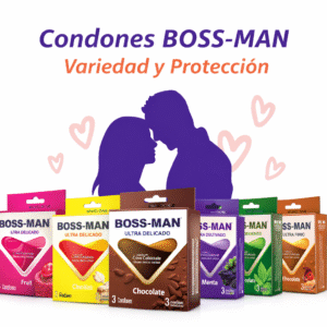 Condones BOSS MAN surtidos en caja