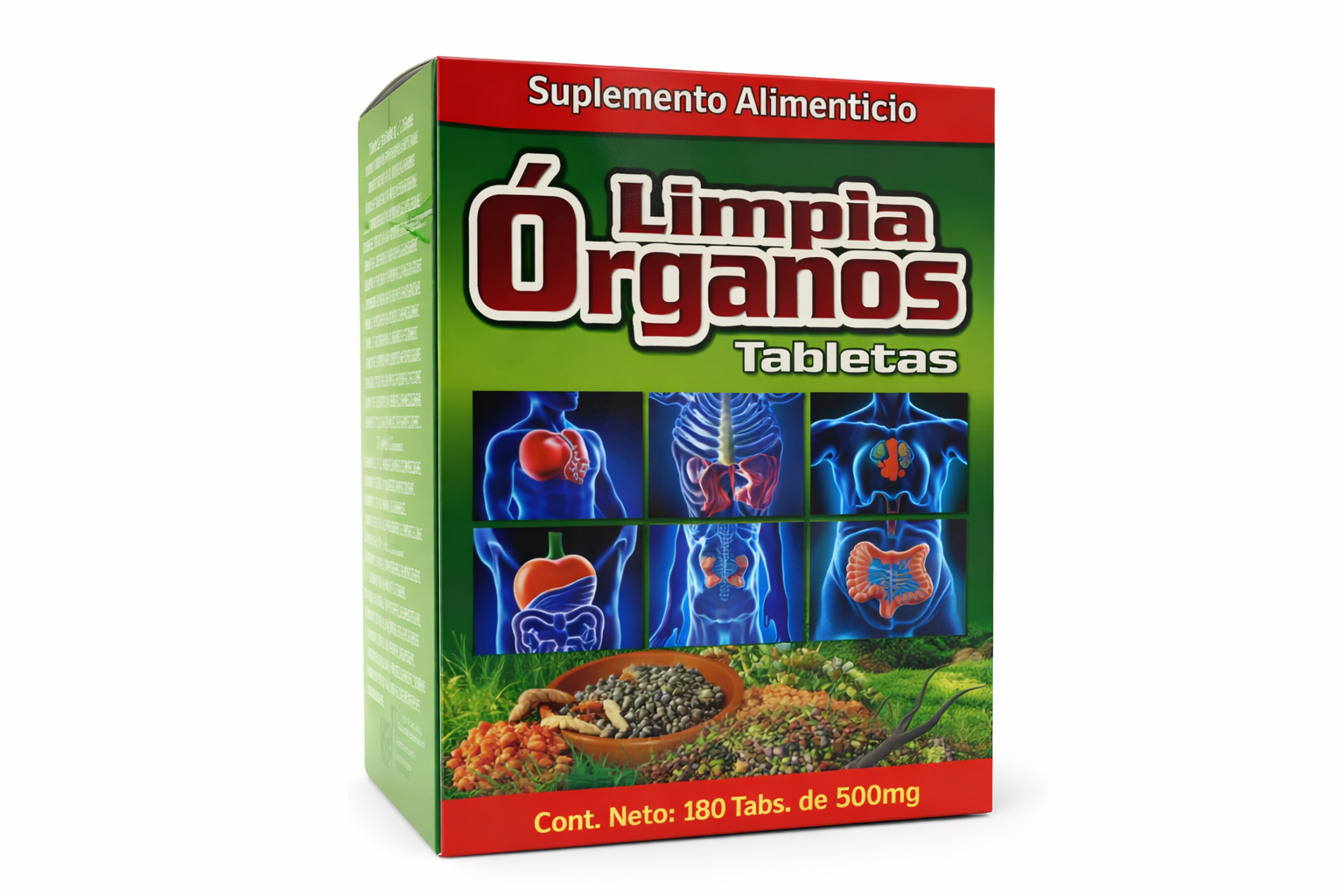Limpia Órganos suplemento alimenticio en tabletas